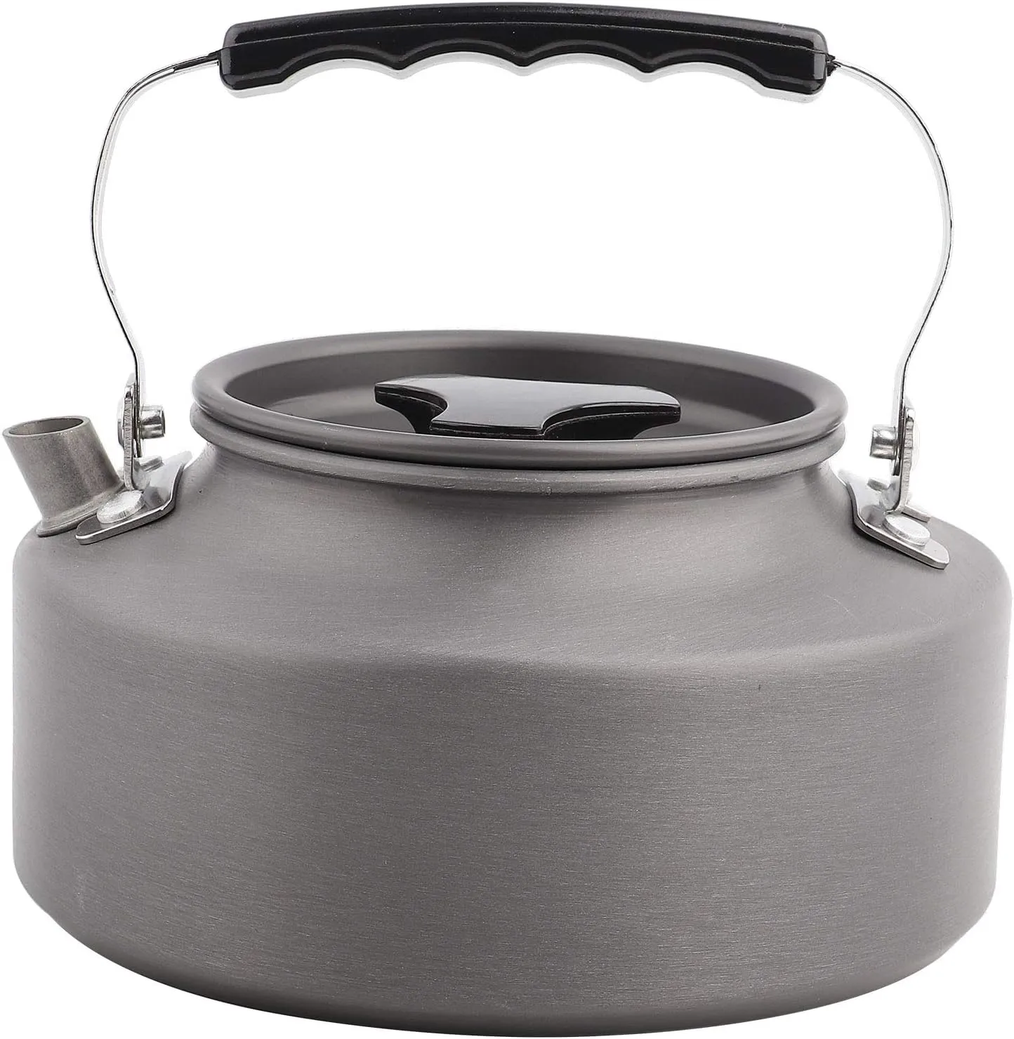 Camping Kettle, Portable 1.1l Aluminum Camping Coffee Pot Kettle Teapot Camping Tea Kettle Teapot for Camping Hiking Kitchen