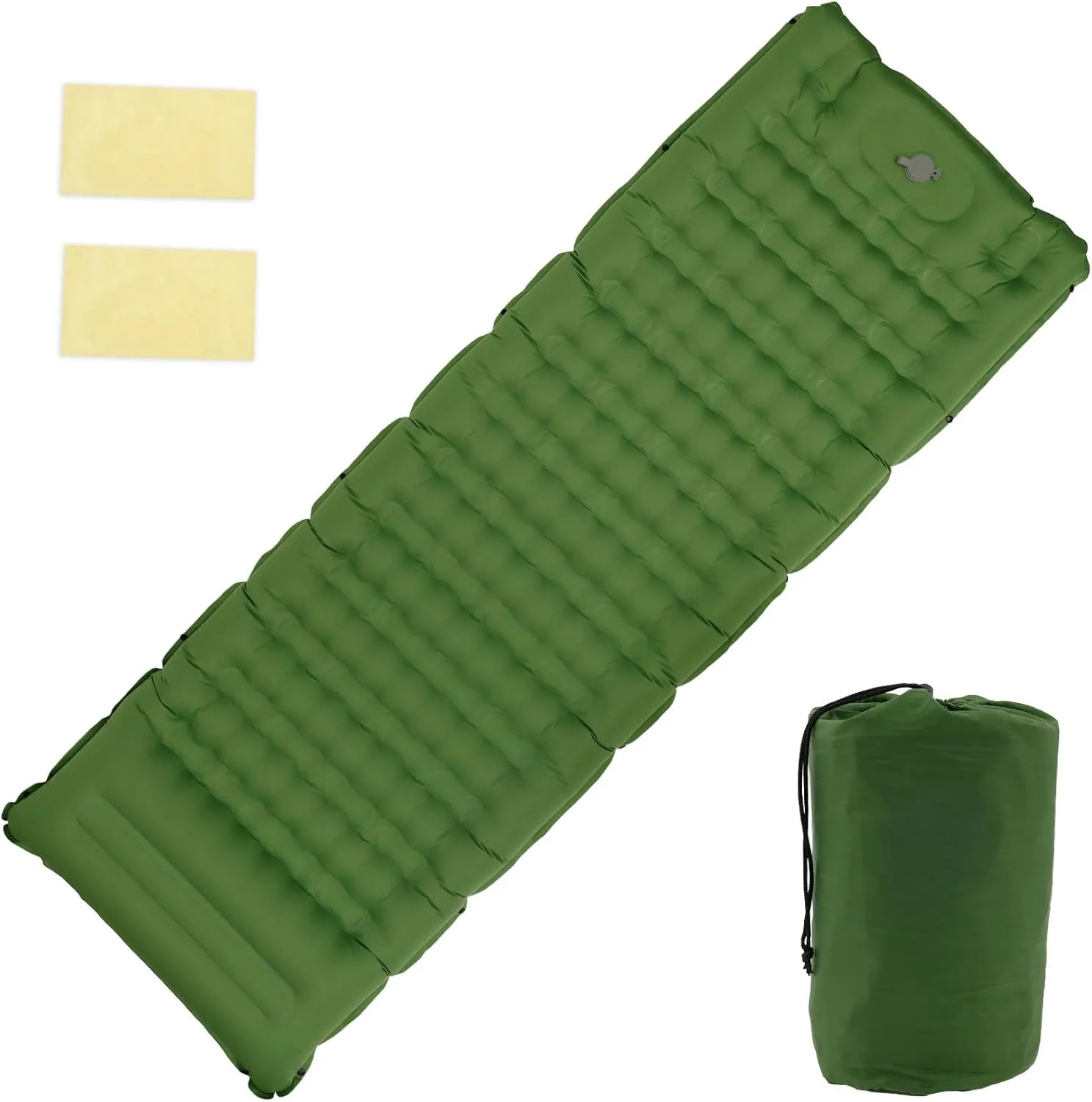 Camping Mat Tear Resistant Nylon Sleeping Pad with Built in Foot Pump Waterproof, Camping Mattress for Backpacking Hiking Traveling,Inflatable Sleep Mat,in Self-Inflating Sleeping Mats