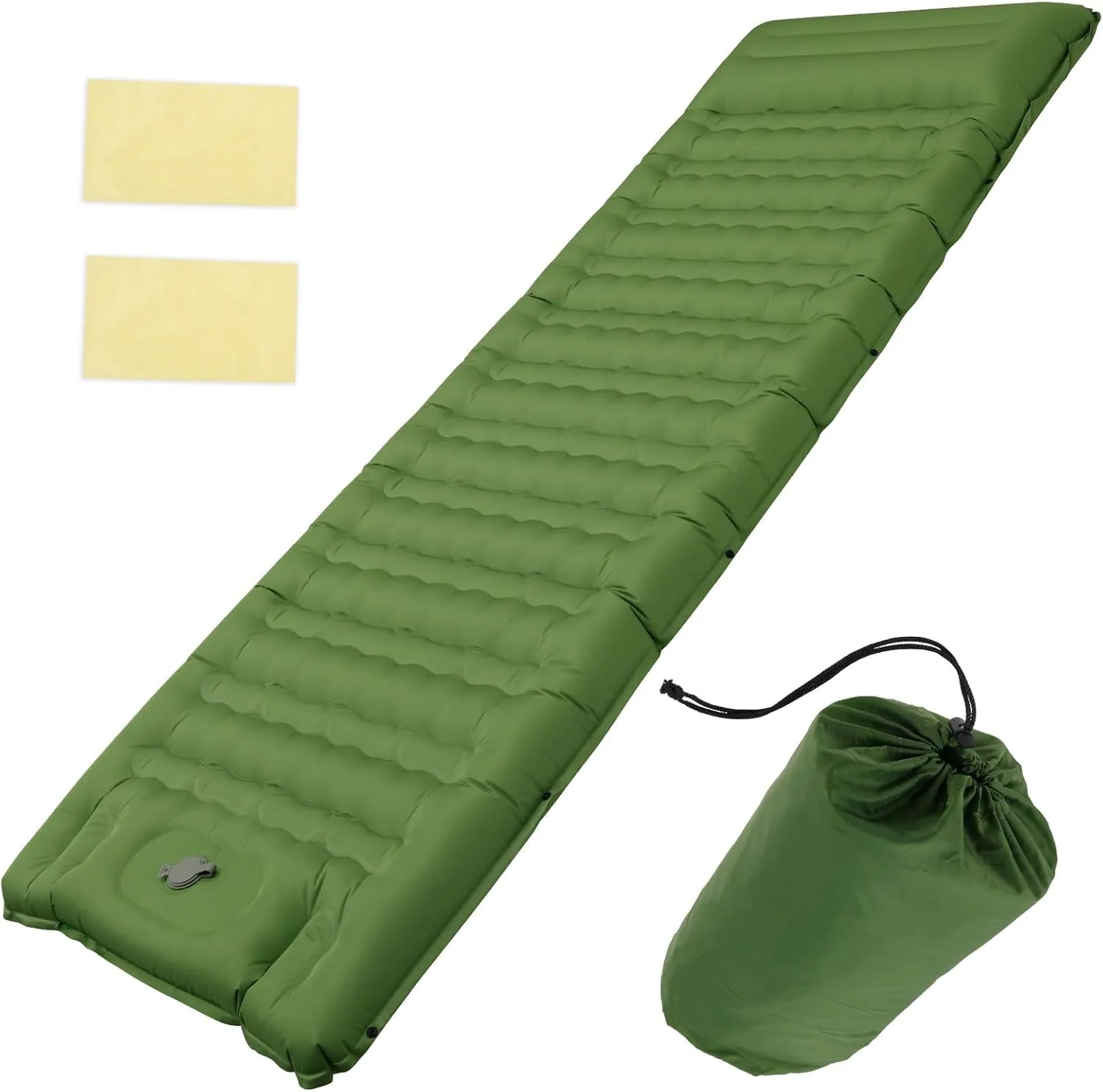 Camping Mat Tear Resistant Nylon Sleeping Pad with Built in Foot Pump Waterproof, Camping Mattress for Backpacking Hiking Traveling,Inflatable Sleep Mat,in Self-Inflating Sleeping Mats