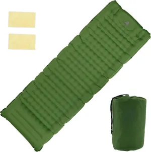 Camping Mat Tear Resistant Nylon Sleeping Pad with Built in Foot Pump Waterproof, Camping Mattress for Backpacking Hiking Traveling,Inflatable Sleep Mat,in Self-Inflating Sleeping Mats