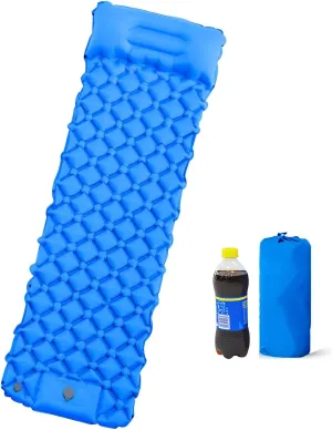 Camping Sleeping mat self-Inflating with Integrated Foot Pump, Ultralight Inflatable Outdoor Sleeping mats Suitable for Backpacking