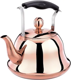 Camping Teapot, 304 Stainless Steel Tea Kettle for Stove Top, Streamlined Spout, Anti-Scalding Handle, for Family Kitchens and Restaurants(3L)
