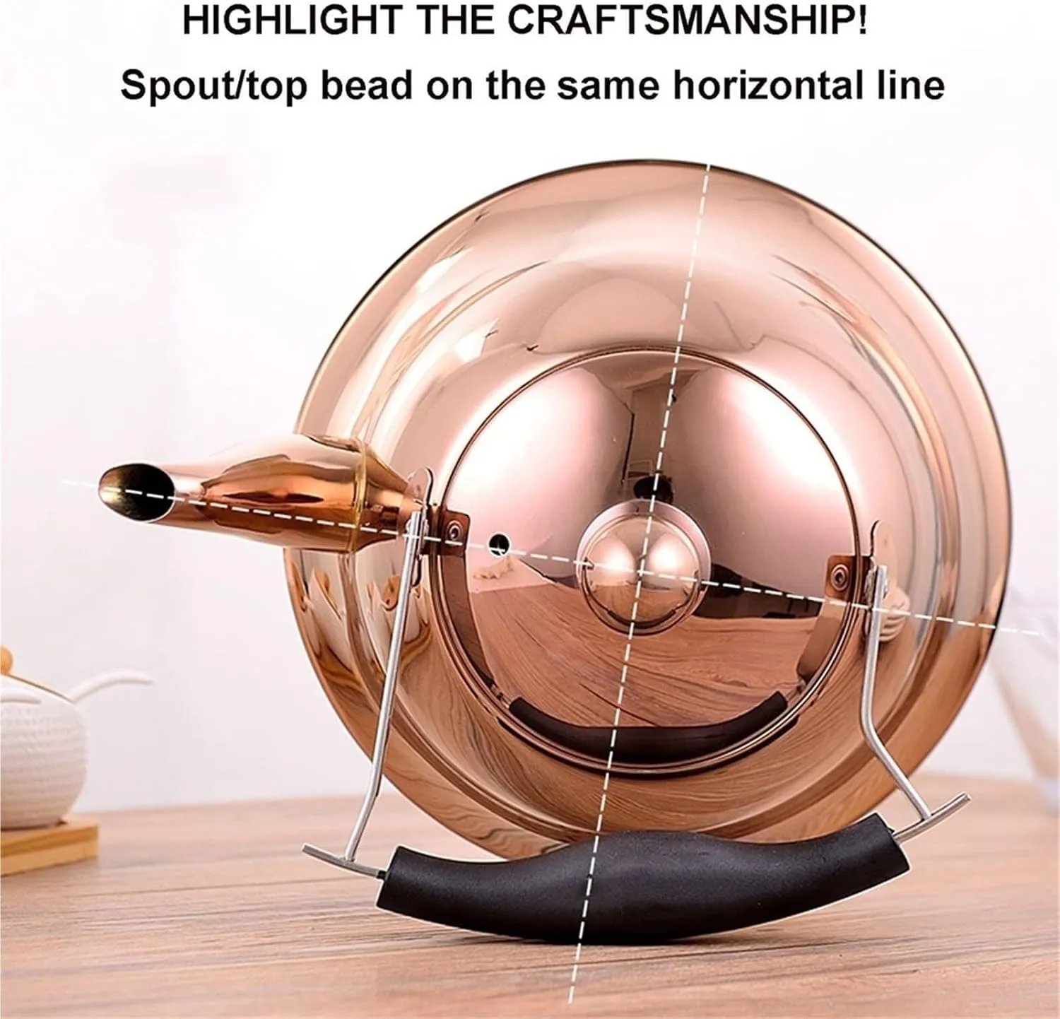 Camping Teapot, 304 Stainless Steel Tea Kettle for Stove Top, Streamlined Spout, Anti-Scalding Handle, for Family Kitchens and Restaurants(3L)