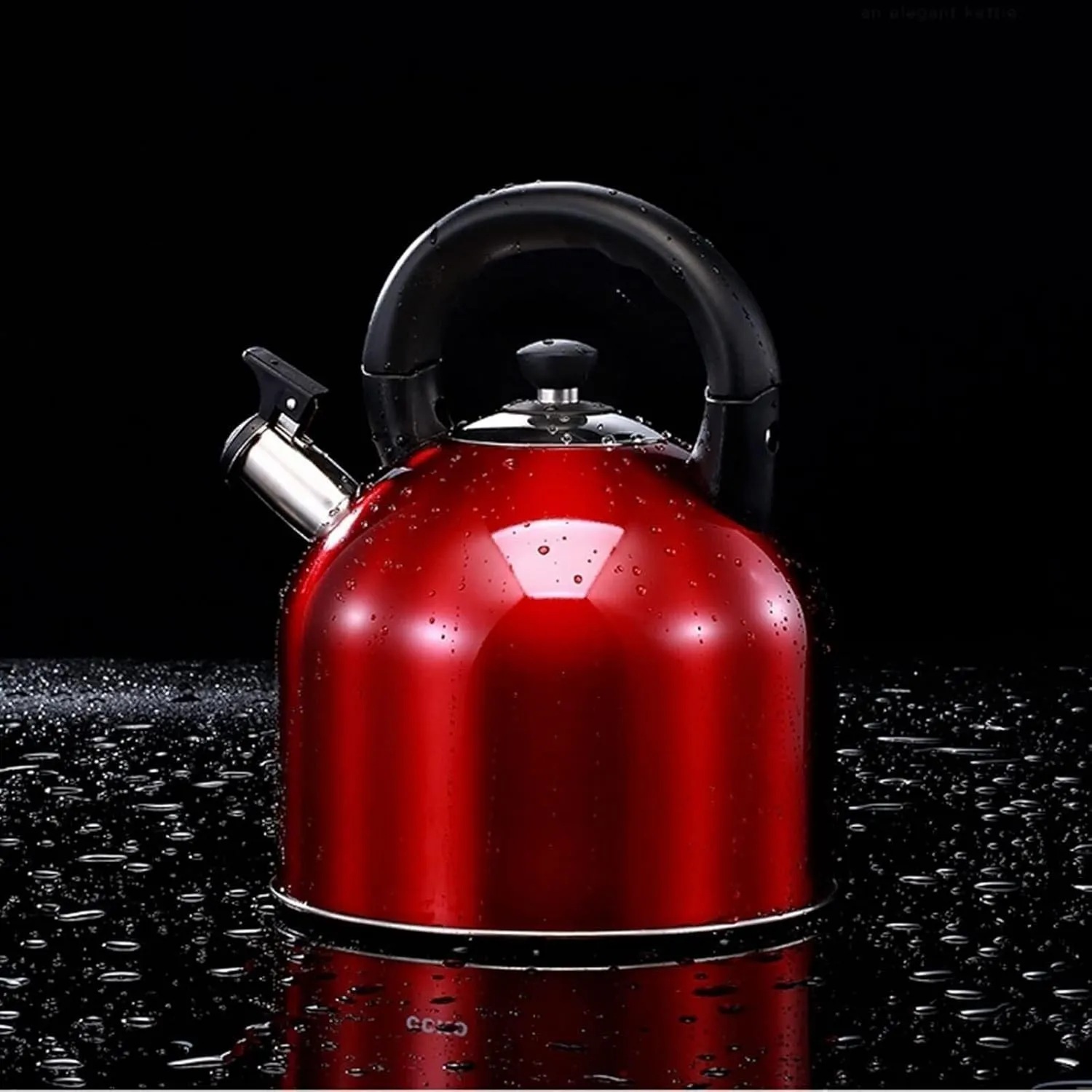 Camping Teapot, Whistling Tea Kettle, 304 Food Grade Surgical Stainless Steel Tea Pot, 5 Layer Composite Bottom, Kettle for Boiling Water Coffee or Milk