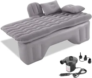 Car Air Mattress Back Seat for Nissan Pathfinder,Double Side Flocking Car Bed Portable Air Mattress Car Sleeping Mattress Car Accessories Cars Camping Bed,Grey