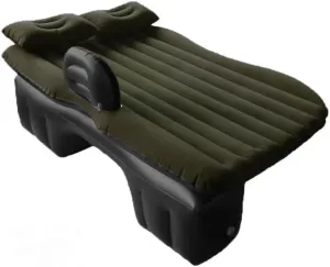 Car Air Mattress for BYD M6 2010–2016, Inflatable Back Seat Sleeping Pad with Pump & 2 Pillows, Folding Portable Camping Bed for Travel& Road Trips,Black