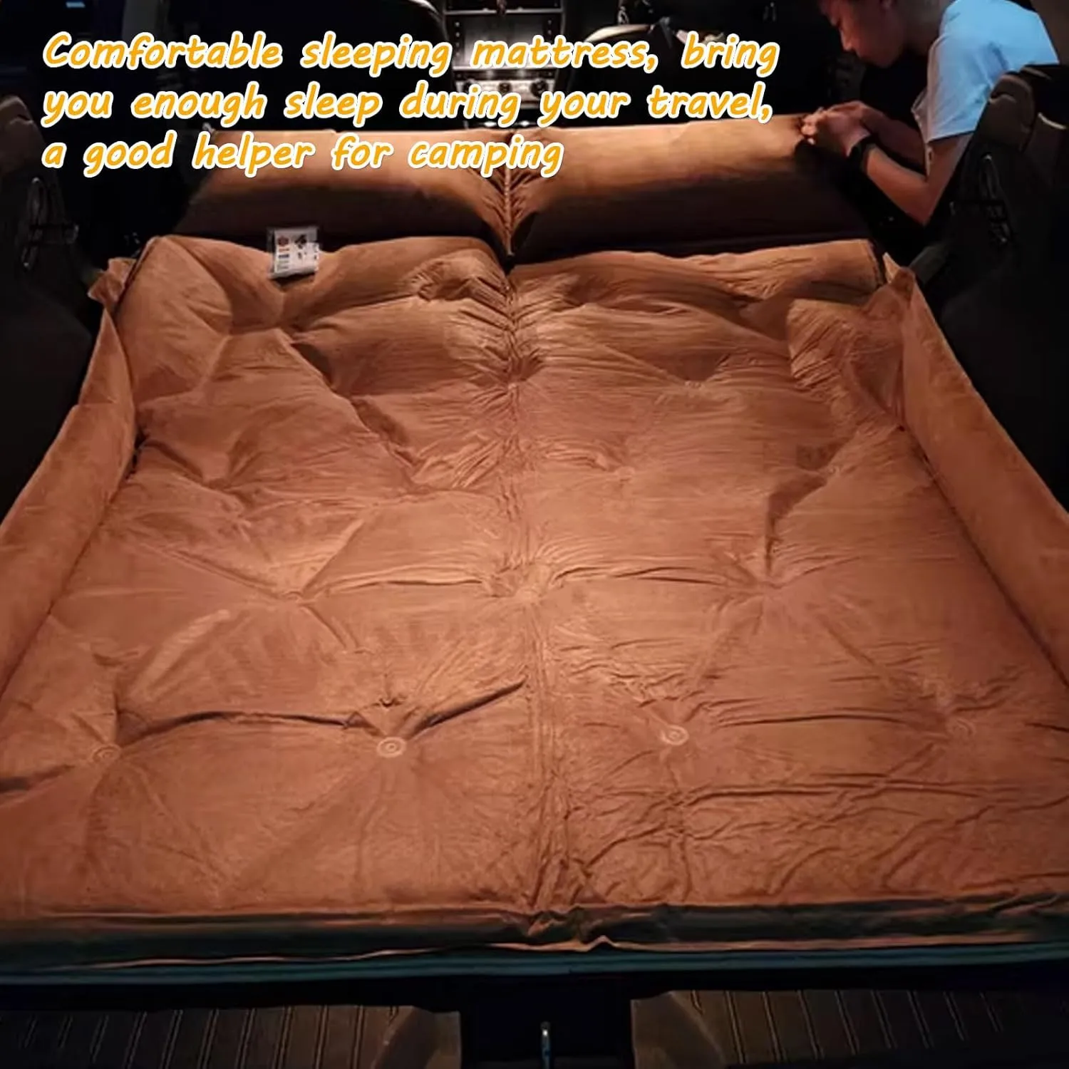 Car Air Mattress for Ford Explorer (222) 2006-2015,Camping Folding Air Bed Cushion,Inflatable Thickened Car Air Bed,Portable Sleeping Pad for Camping,D