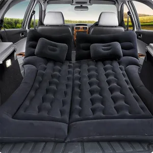 Car Air Mattress for KIA Sorento 7seats 2015-2020, Trunk Rear Seat Inflatable Thickened Flocking Travel Camping Bed, Air Pump 2 Pillows,Black