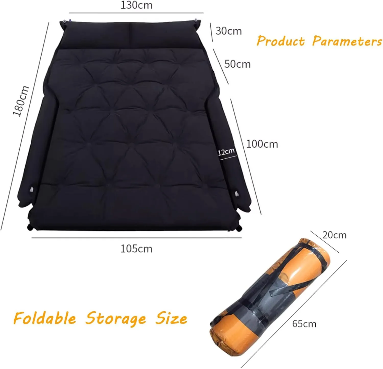 Car Air Mattress for Mercedes Benz E Class W211 W212 W213 E200,Camping Folding Air Bed Cushion,Inflatable Thickened Car Air Bed,Portable Sleeping Pad for Camping,E