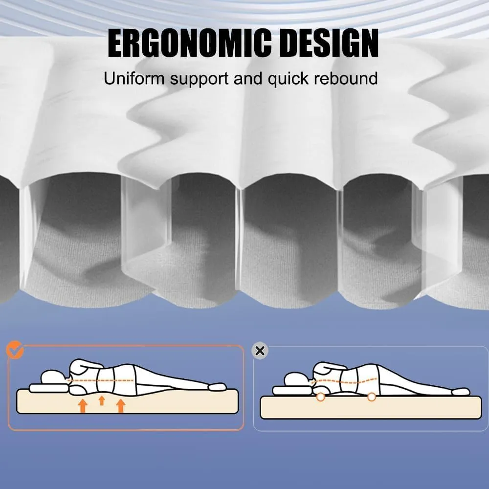 Car Air Mattress for Nissan Leaf 2011-2018 ZE0, Trunk Rear Seat Inflatable Thickened Flocking Travel Camping Bed, Air Pump 2 Pillows,Grey