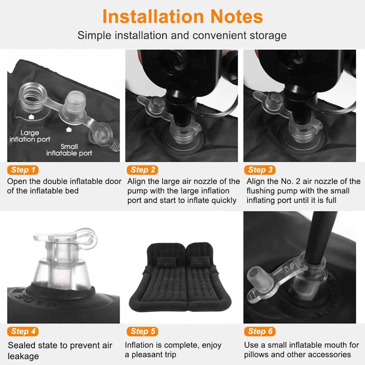 Car Air Mattress for Nissan X-Trail T31 5seats 2014 2015 2016 2017, Travel Camping Thickened Portable Inflatable Bed PVC Flocking Trunk Sleeping Mats,Grey