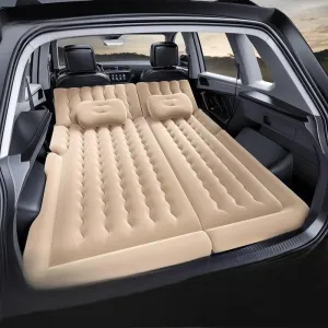 Car Air Mattress for Seat Arona 2017 2018 2019 2020 2021 2022 20232024,Flocking & PVC Thickened Double-Sided Portable Foldable Sleeping Pad Back Seat Trunk Inflatable Electric Pump Pillows
