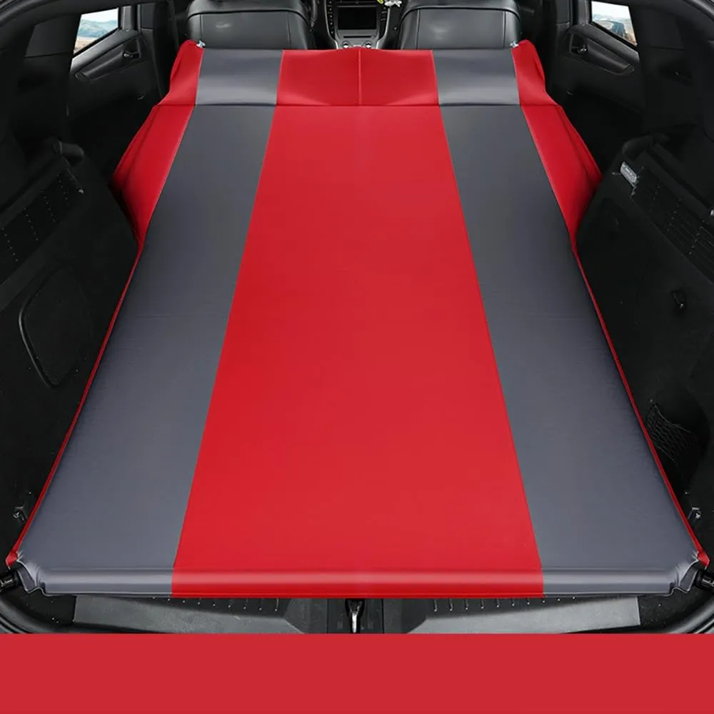Car Automatic Inflatable Bed for Infiniti QX50 2015 2016 2017, Portable Movable Thickened Trunk Sleeping Bed Outdoor Camping Hiking Air Mattress,Red