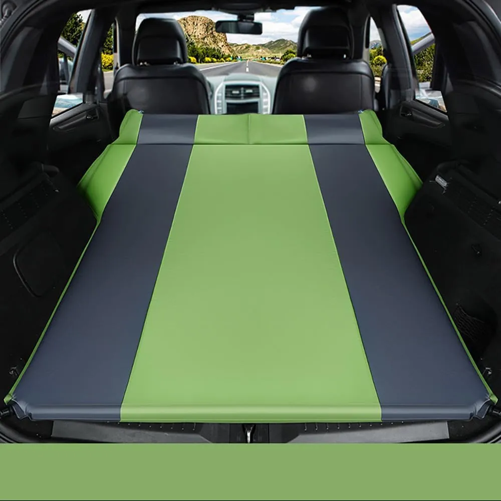 Car Automatic Inflatable Bed for Mitsubishi ASX (RVR) 2016 2017 2018 2019, Portable Movable Thickened Trunk Sleeping Bed Outdoor Camping Hiking Air Mattress,Green
