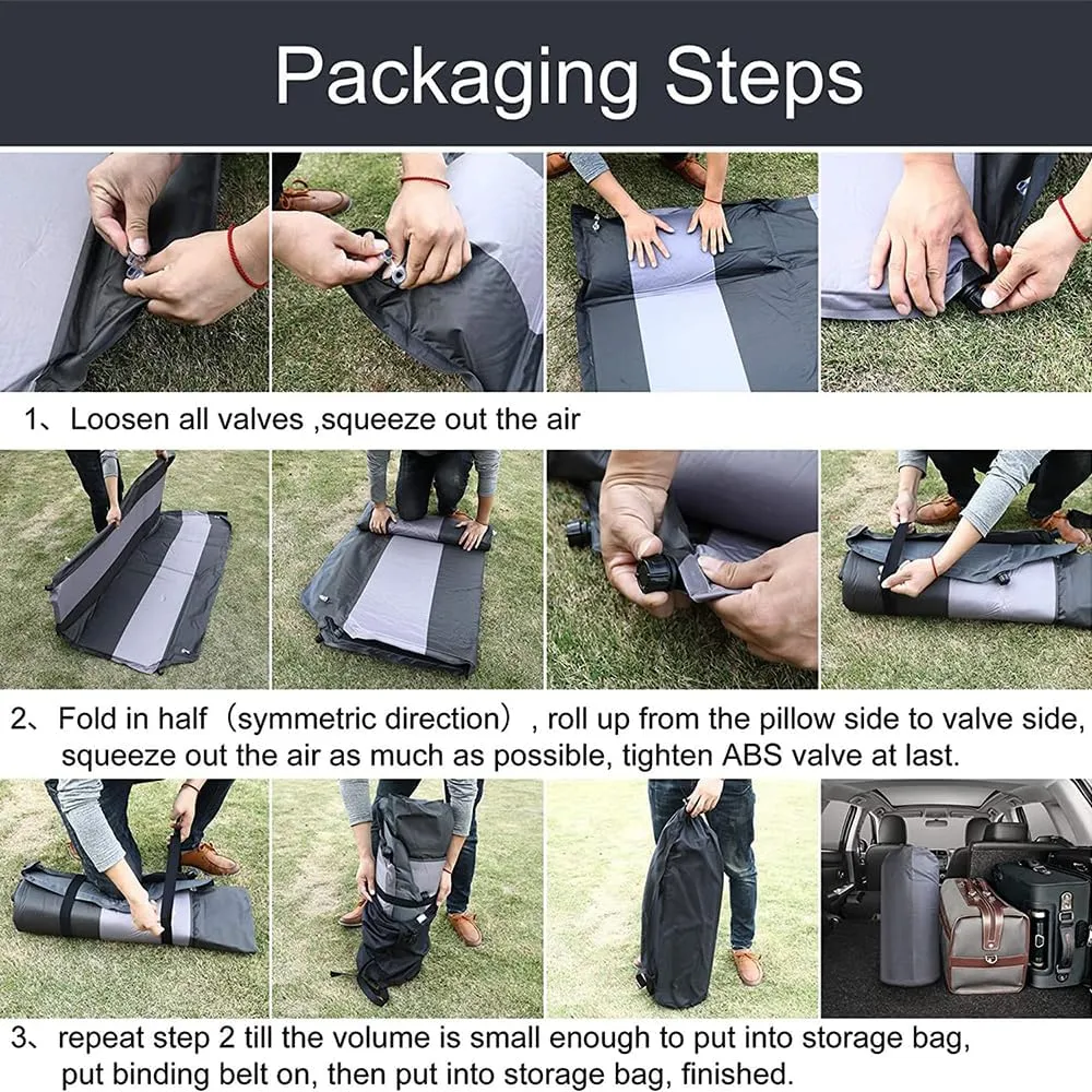 Car Automatic Inflatable Bed for Volkswagen Touareg high Configuration 2003 2004 2005 2006 2007 2008 2009 2010, Portable Movable Thickened Trunk Sleeping Bed Outdoor Camping Hiking Air Mattress