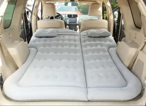 Car Bed for Toyota Sequoia I 2000 2001 2002 2003 2004 2005, Thickened Double-Sided Portable Foldable Sleeping Pad Car Inflatable Mattress Car Accessories,Grey