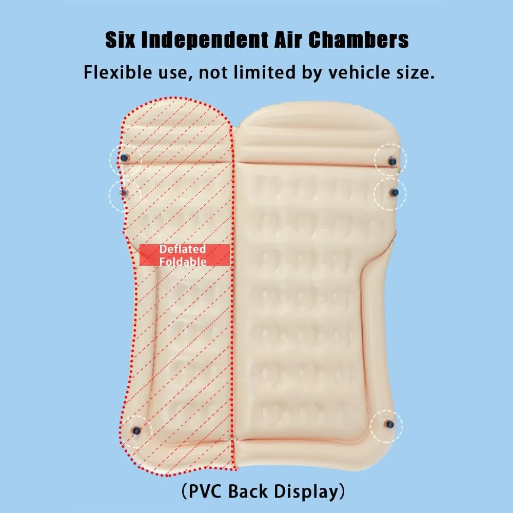 Car Inflatable Air Mattress for Cadillac Escalade V ESV 2020 2021 2022 2023 Portable Boot Air Mattress Cushion Outdoor Travel Camping Sleeping Gear Accessories,Black