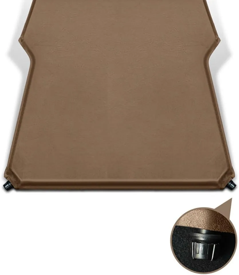 Car Inflatable Mattress for Ford Bronco Sport (CX430) 2021 2022 2023 2024 Back Seat Air Mattress Thickened Air Bed Cushion Rear Trunk Sleeping Mattress Camping Travel,Brown01