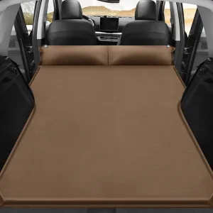 Car Inflatable Mattress for Ford Bronco Sport (CX430) 2021 2022 2023 2024 Back Seat Air Mattress Thickened Air Bed Cushion Rear Trunk Sleeping Mattress Camping Travel,Brown01