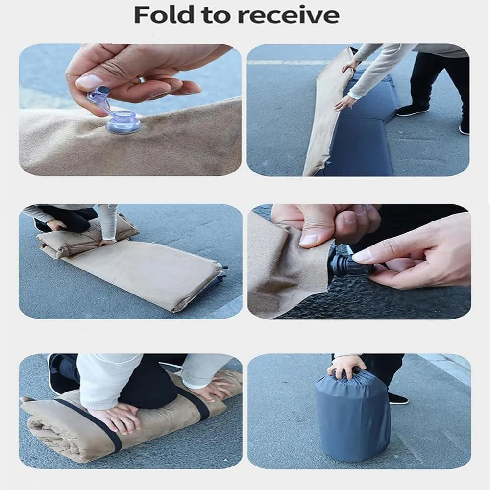 Car Inflatable Mattress for Ford Bronco VI 2-Door 2020-2024,Folding Air Bed Cushion Outdoor Camping Travel Portable Sleeping Pad Car Accessories,B