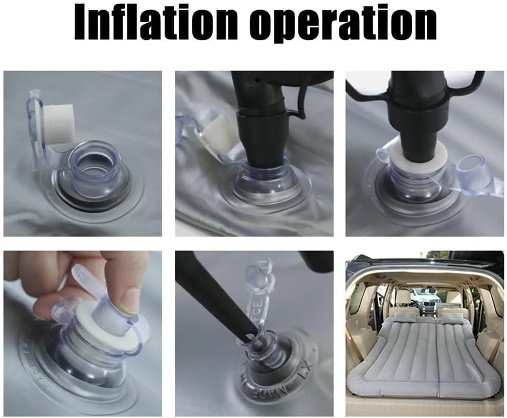 Car Inflatable Mattress for Infiniti QX50 QX60 QX80 QX30 Q50 Q60 Q70 G25 G35 G37 Coupe Rear Trunk Air Cushion Camping Travel Folding Self Inflating Sleeping Pad Back Seat Air Mattresses