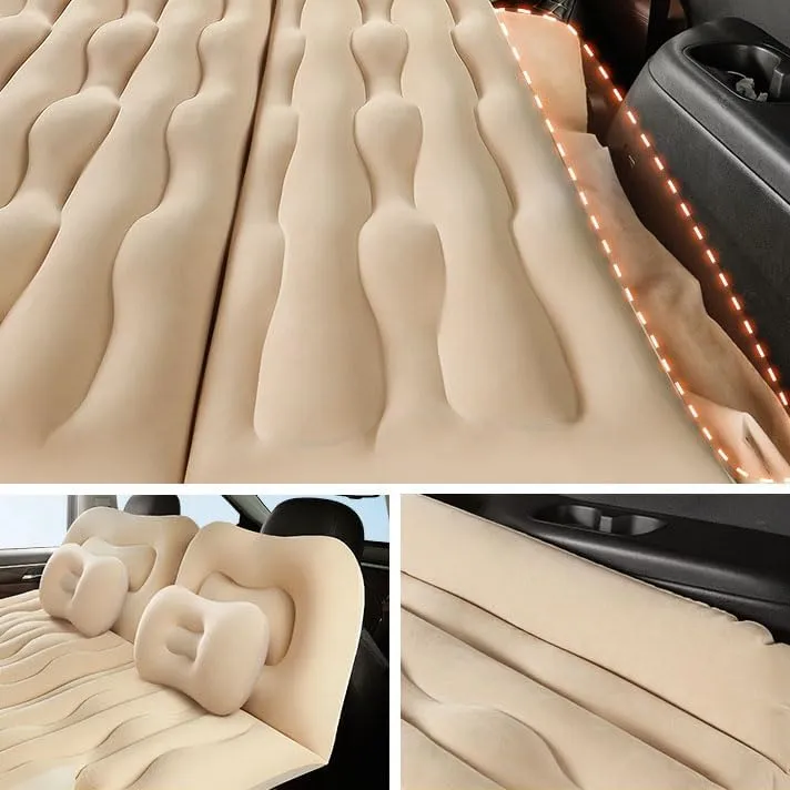 Car Inflatable Mattress for Jeep Grand Cherokee WK2 2011-2015 2016 2017 2018 2019 2020 2021 2022 2023, Durable PVC Flocking Inflatable Auto Car Travel Air Mattress Portable Camping Sleeping Pad