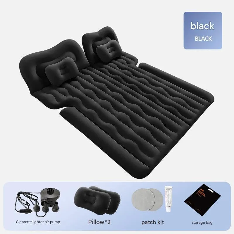 Car Inflatable Mattress for Jeep Grand Cherokee WK2 2011-2015 2016 2017 2018 2019 2020 2021 2022 2023, Durable PVC Flocking Inflatable Auto Car Travel Air Mattress Portable Camping Sleeping Pad