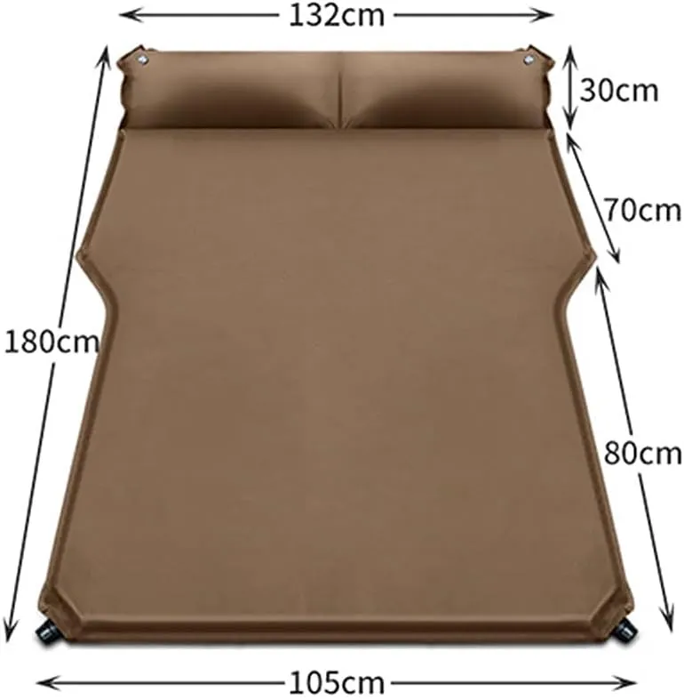 Car Inflatable Mattress for Jeep Renegade 2015 2016 2017 2018 2019 2020 2021 Portable Air Sleeping Bed with Pillow Camping Travel Cot Inflatable Trunk Sleeping Pad,Brown