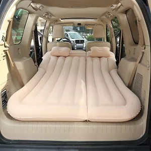 Car Inflatable Mattress for Jeep Wrangler JL 2-Door 2018 2019 2020 Rear Trunk Air Cushion Camping Travel Folding Self Inflating Sleeping Pad Back Seat Air Mattresses,Beige