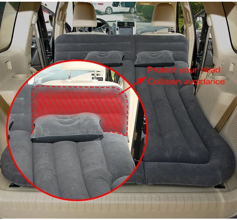 Car Inflatable Mattress for KIA Sorento 7seats 2020 2021 2022 2023 2024 2025 2026 Portable Car Air Bed Rear Trunk Camping Bed Back Seat Air Mattress Folding Air Bed Cushion,Black