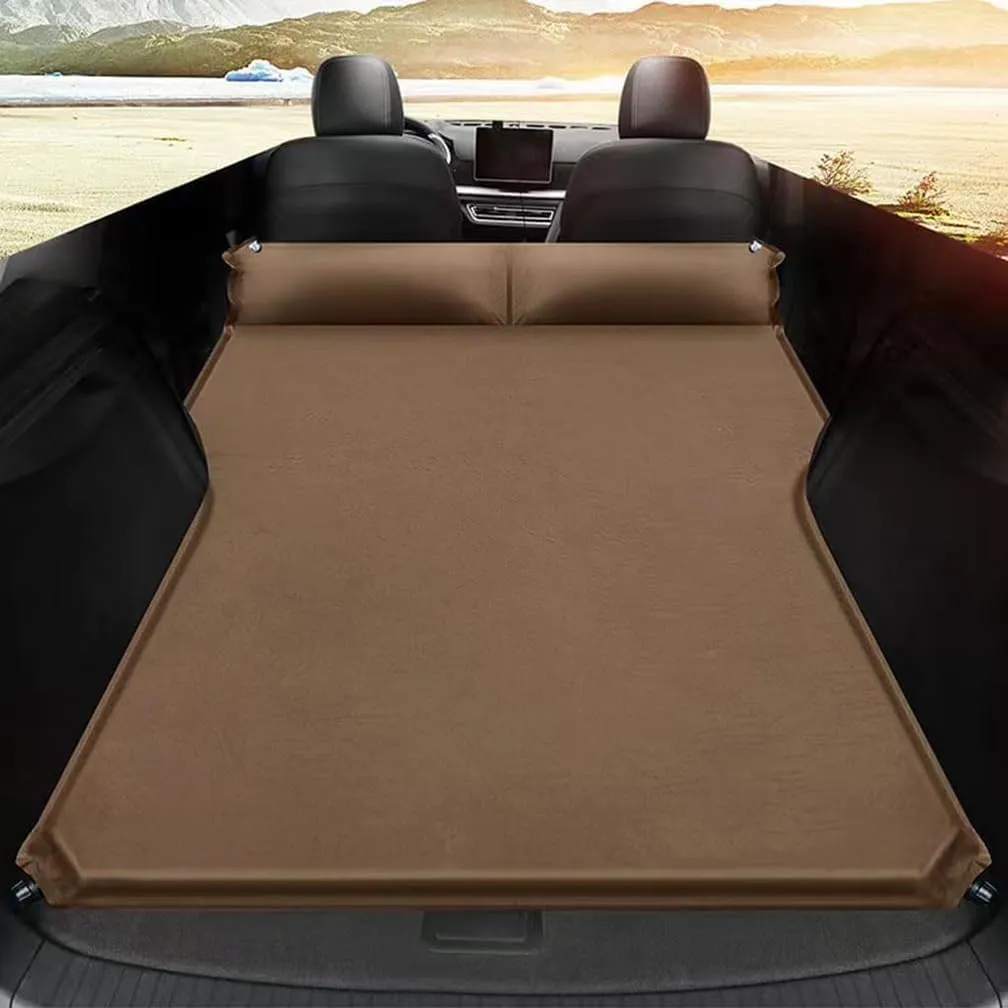 Car Inflatable Mattress, for Toyota Land Cruiser HV 2024  Outdoor Camping Travel Portable Sleeping Pad AdjustableWear Resistant, Auto Accessories,C-Brown