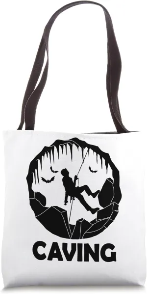 Caving Vintage Cave Dweller - Caver Speleology Spelunking Tote Bag