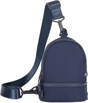 C.C Belt Bag for Women Sling Bag Crossbody Bags with Adjustable Strap for Women (Backpack - Navy)