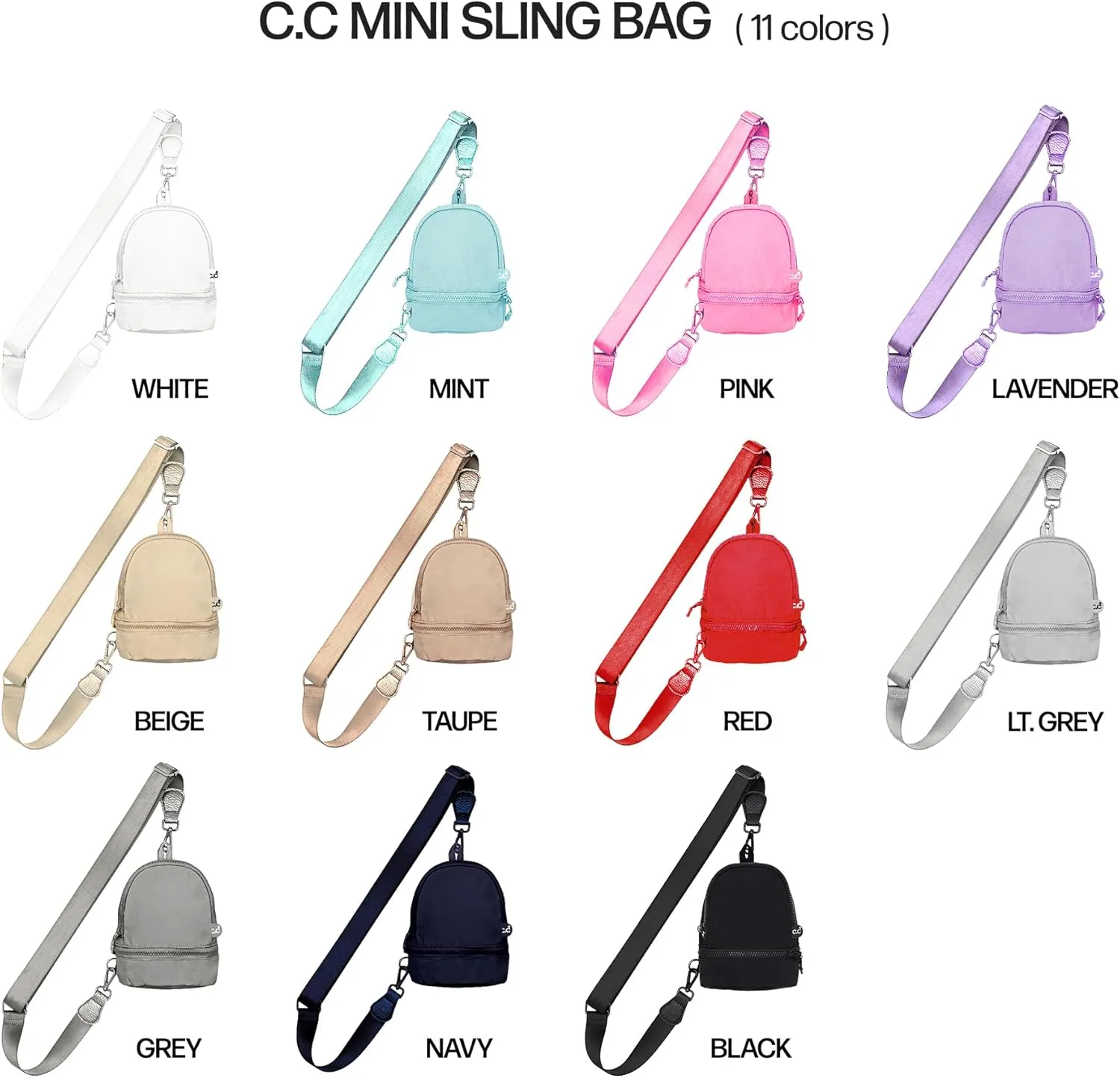 C.C Belt Bag for Women Sling Bag Crossbody Bags with Adjustable Strap for Women (Backpack - Navy)