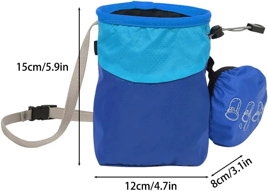 Chalk Bag for Rock Climbing, Bouldering Chalk Bucket with Cover & Adjustable Belt for Rock Climbing Gym Weightlifting Bouldering