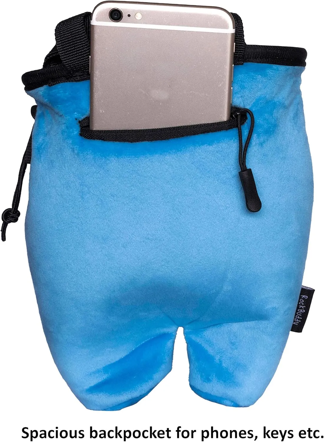 Chalk Bag for Rock Climbing - Bouldering Chalk Bucket with Quick-Clip Belt, Zipper Pocket and Brush Holder (Crewmate)