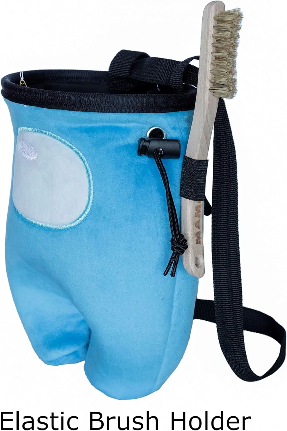 Chalk Bag for Rock Climbing - Bouldering Chalk Bucket with Quick-Clip Belt, Zipper Pocket and Brush Holder (Crewmate)