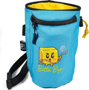 Chalk Bag Rock Climbing | Bouldering | Butter Bag | Cell Phone Pocket and Adjustable Waist Strap | Cute | Funny | Nips and Randy | Weightlifting | Bodybuilding