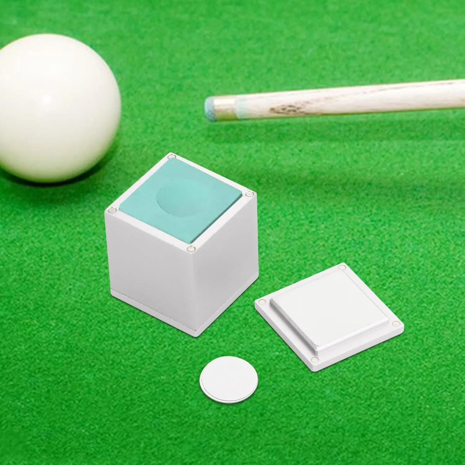 Chalk Holder Case,Chalk Carrier,Portable Square Pool Snooker Sports Accessories,Box for Pool Cue,Snooker Pool,Billiard Cue