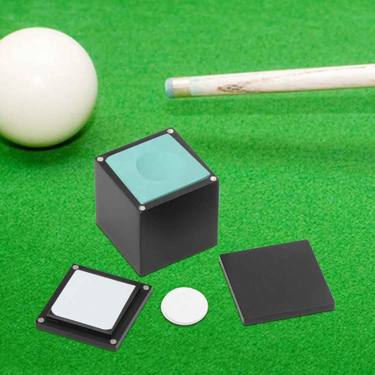 Chalk Holder Case,Mini Square Chalk Carrier,Aluminium Alloy Accessories,Box for Pool,Billiard Pool Cue,Snooker,Practical Tool