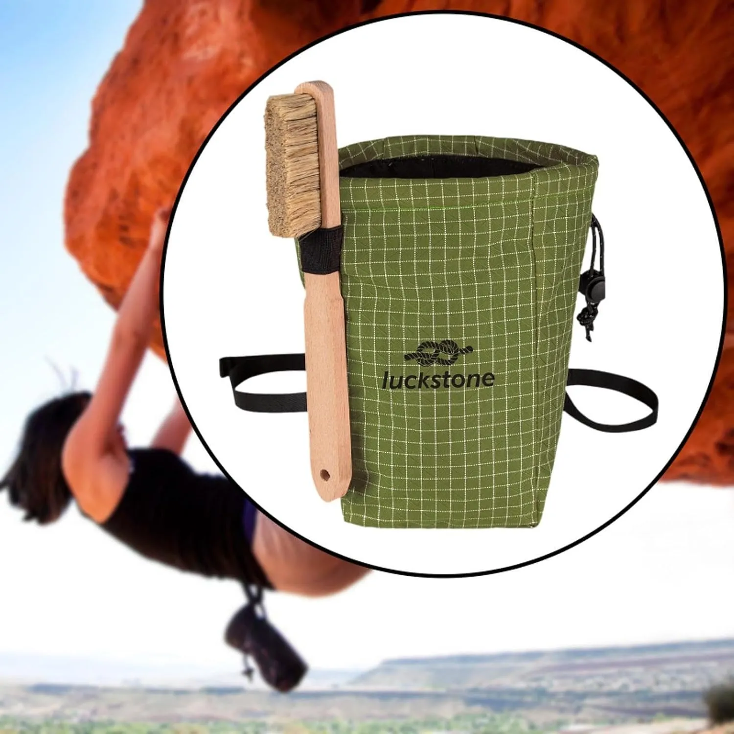 Chalk Storage Bag for Climbing Gym Pouch for Outdoor Activities and Hiking