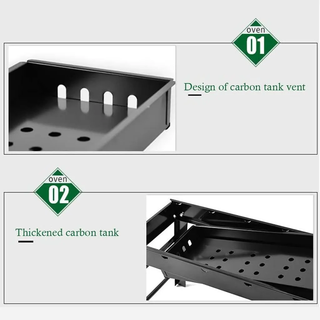 Charcoal Barbecues, Barbecue Grill, BBQ, Portable Folding for Outdoor Cooking Camping Hiking Picnics
