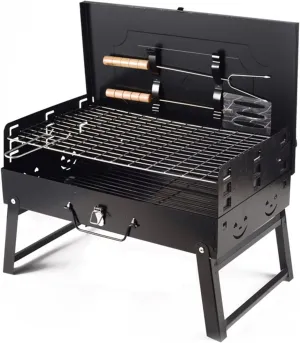 Charcoal Grills Foldable Outdoor Mini Portable Camping BBQ Grill Folding Picnic Hiking Cooking Tools