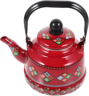 Christmas Kettle Christmas Water Kettle Mug Herbal Tea Infuser Gooseneck Collapsible Car Retro Outdoor One Pink Camping Enamel Coffee Pot Boiler Teacups over Stainless Steel