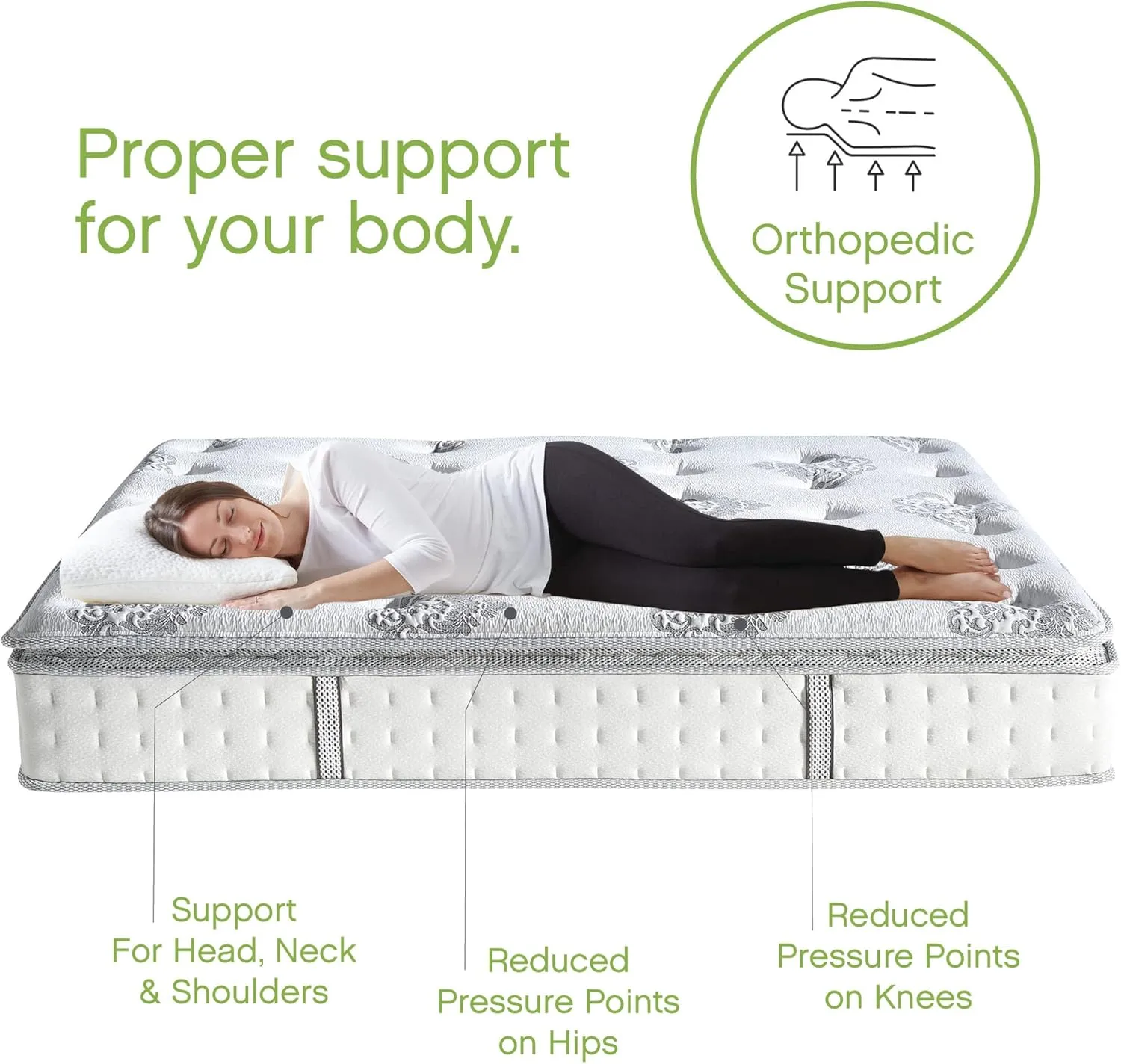Classic Brands Mercer Cool Gel Memory Foam and Innerspring Hybrid 12-Inch Pillow Top Mattress | Mattress in a Box, Twin
