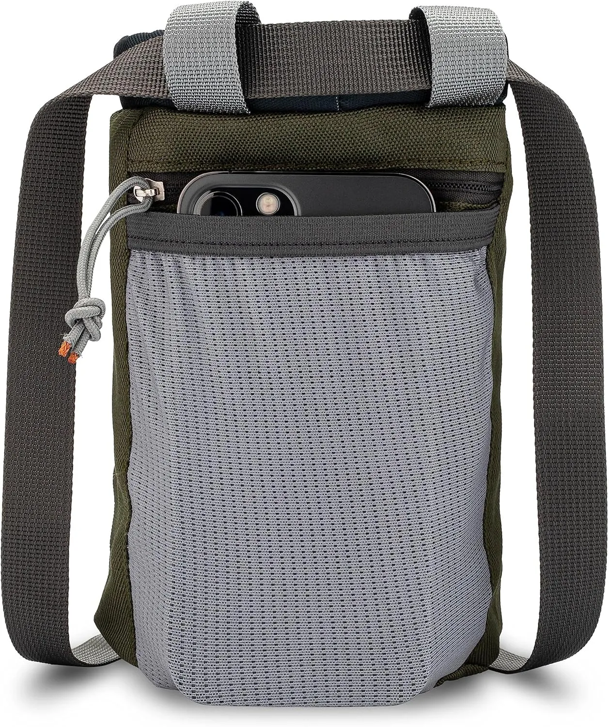 Classic Chalk Bag for Rock Climbing, Bouldering Chalk Bag Bucket with Quick-Clip Belt, Zippered Pockets and Pouch - Perfect Indoor/Outdoor Rock Climbing Gear Equipment