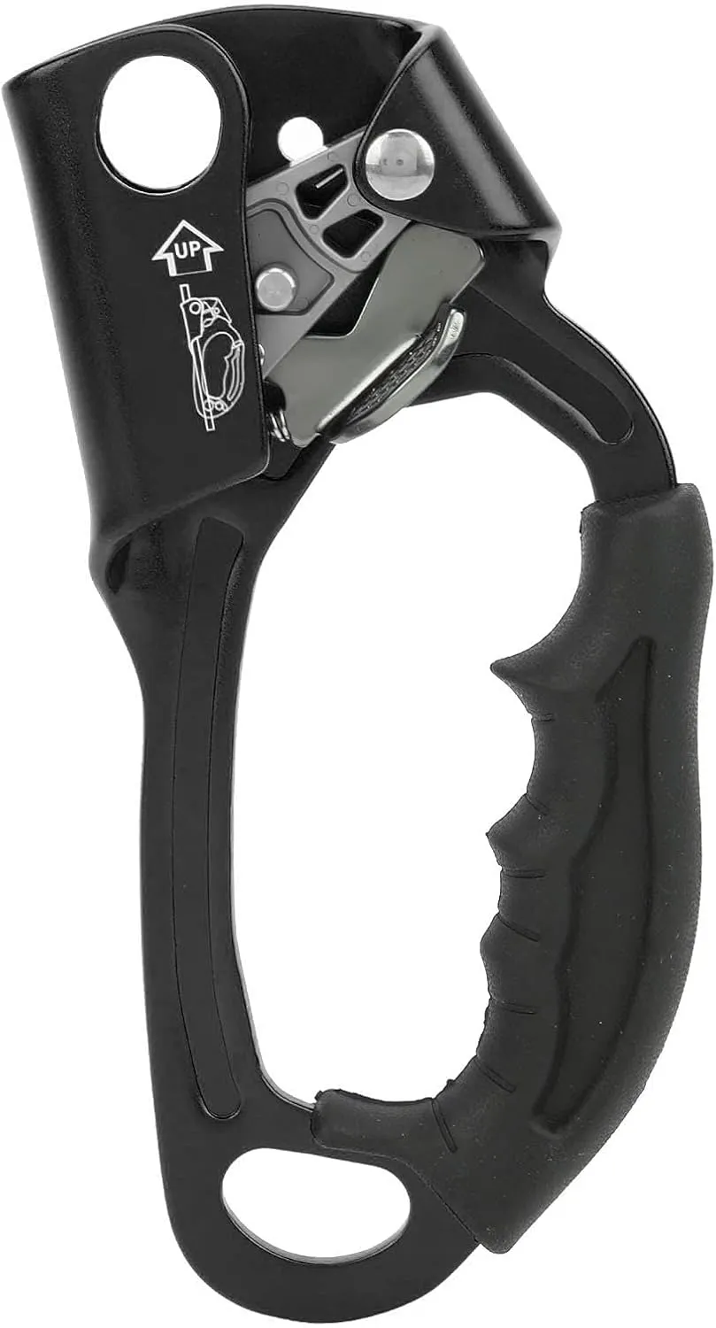 Climbing Hand Ascender Right Hand Rock Climbing Tree Arborist Rappelling Gear Equipment Rope Clamp for 8~12MM Rope