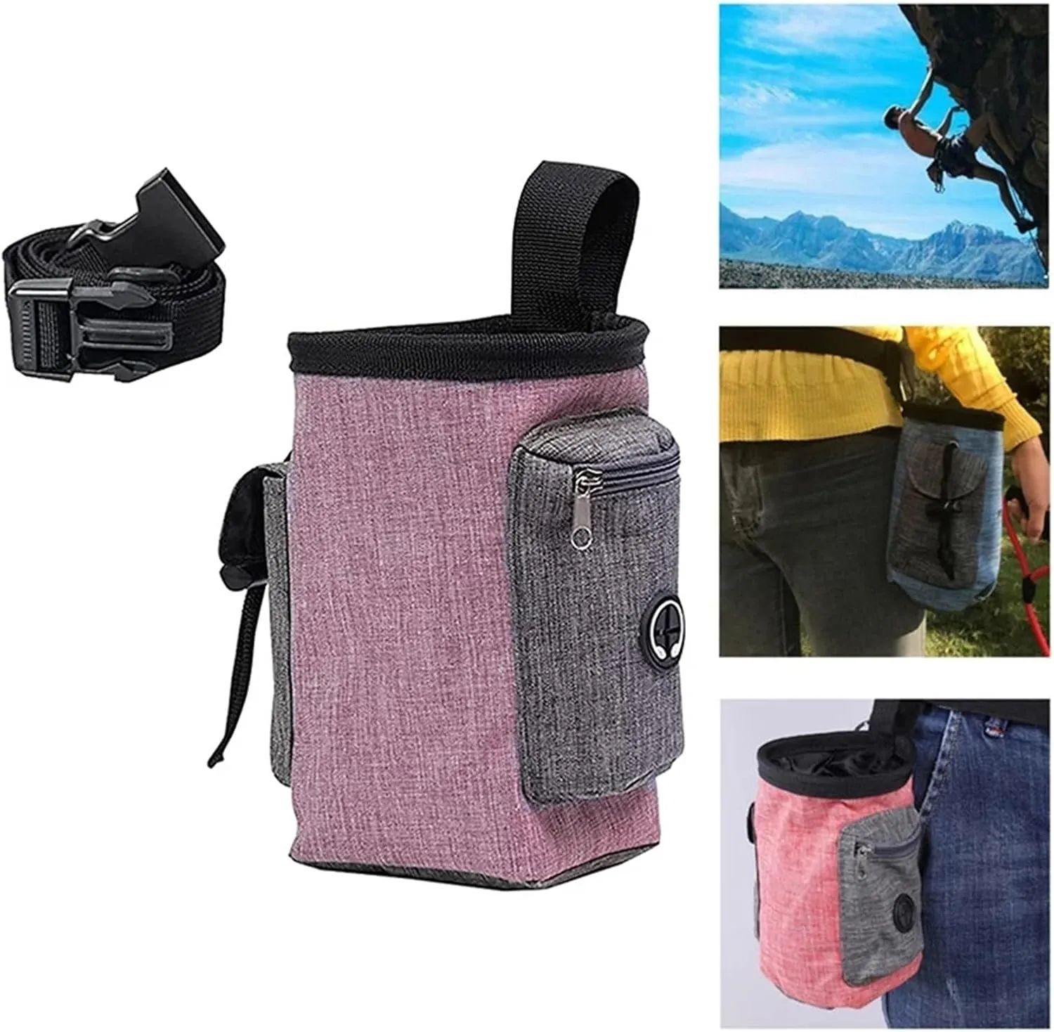 Climbing Powder Bag Rock Climbing Chalk Bag Waterproof Weight Lifting Pocket Magnesia Sack Outdoor Climbing Equipment Bouldering Magnesia Pouch