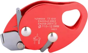 Climbing Rope Grab Protection for 11-12.5mm Rope Rope Gear Adjuster Falling Arrester for Tree Arborist Expedition