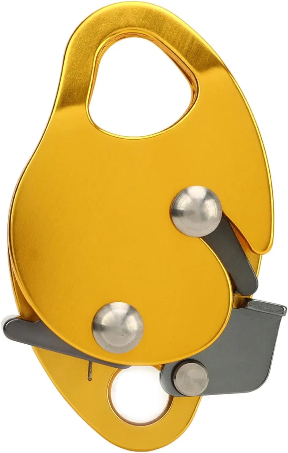 Climbing Rope Grabber Aluminum Alloy Safety Climbing Grabbing Tool Mountaineering Self Locking Rope Grab Gear for Rock Climbing High Altitude